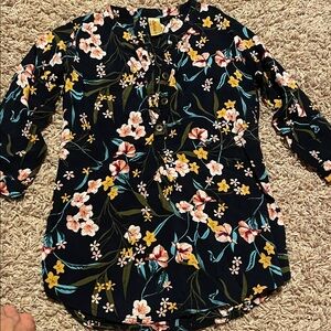 Floral Print Girls Blouse